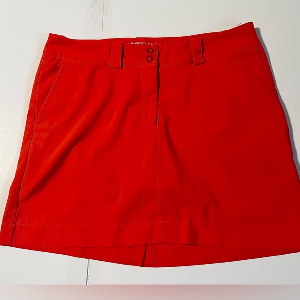 Nike Golf Skort skirt shorts size 10 orange red